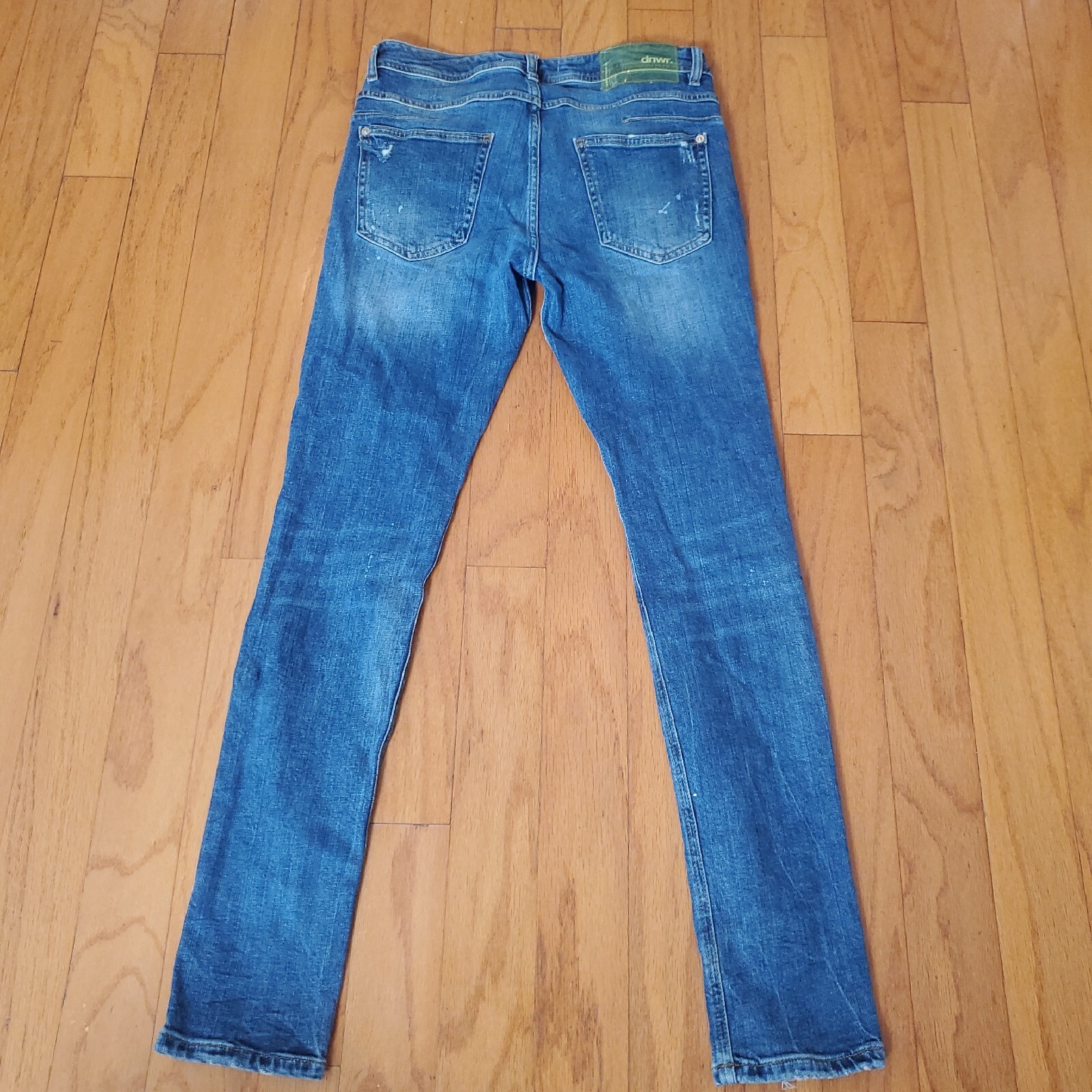 ZARA Men's Jeans Size 30 Ripped Paint Splatter Skinny… Gem