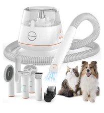 Dog Hair Vacuum & Pet Grooming Vacuum 5 in 1 Pet Grooming Kit & Vacuum