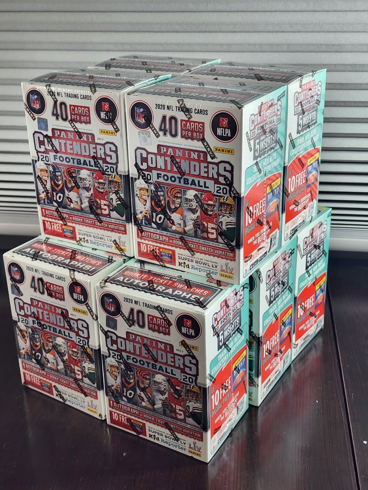 (10) Box Lot 2020 Panini Contenders Football Blaster Rare Auto Sealed Packs Hot view 8