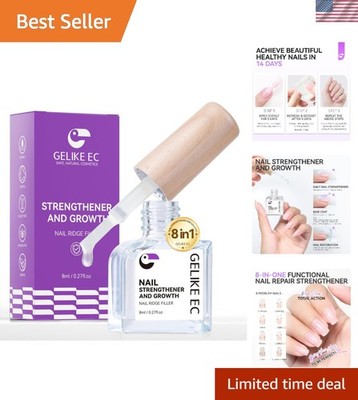 Nail Ridge Treatment - Fast-Drying Strengthener for Weak & Brittle Nails
