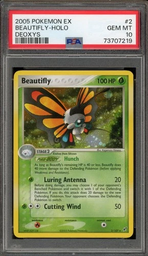 Pokemon Beautifly EX Deoxys Holo Rare #2 PSA 10 Gem Mint