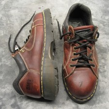 Dr Martens Unisex Boots 10M 11W Brown Industrial Steel Toe Safety Slip Resistant