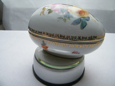 Porzellan Porzellan-Ei Sitzendorfer Porzellan Ostern Blumendekor 15x10 Thüringen