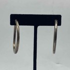 Sterling Silver 925 Jewelry Lot 44mm Hoop Earrings Marcasite Ring Cat Pendant — photo 4