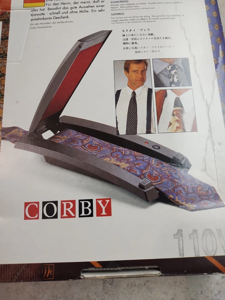 Rare Corby Electric Tie Press New and Unused in Box - Image 3 of 3