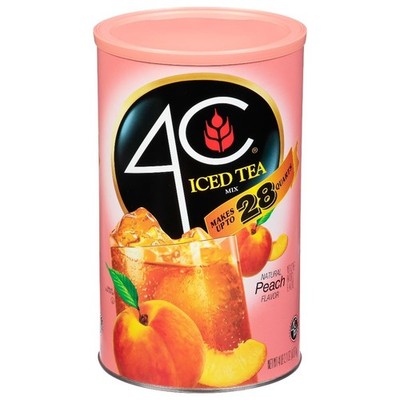 Natural Peach Iced Tea Mix Powder Loose Leaf Large 66.1 Ounce Bulk Size