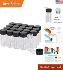 Versatile 5ml Sample Vials with Leak-Proof Screw Caps - 14pcs for Lab  Travel