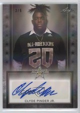 2020 Leaf Metal US Army All-American Bowl Tour 3/6 Clyde Pinder Jr Auto 3hd