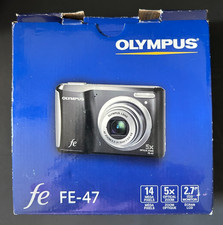 Olympus FE-47/X-43 - 14MP Digital Camera - 4GB SD Card, Case, Cables BUNDLE