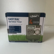 ORBIT 57594 4-ZONE INDOOR EASY DIAL LAWN SPRINKLER TIMER
