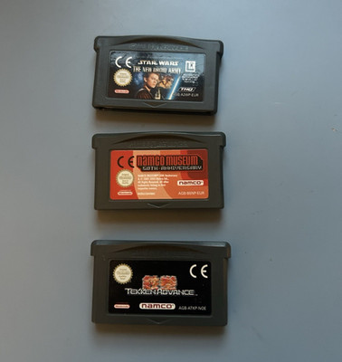 Nintendo Game Boy Advance Spielmodule 3er-Set: Star Wars, Namco Museum, Tekken