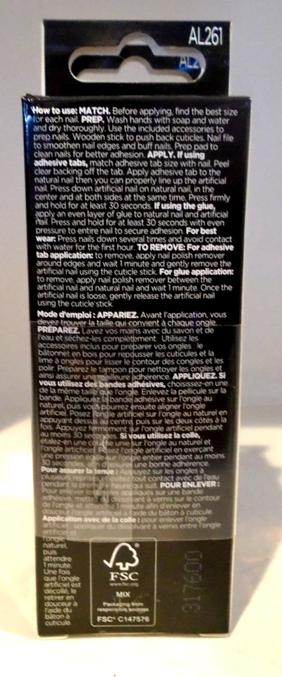 Sally Hansen Perfect Manicura Prensa en Uñas Kit Almendra 24 piezas Solo Tienen Hielo 2-PACK Foto 3 de 3