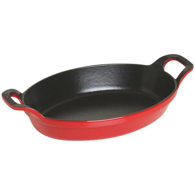 Japan NEU Staub ovale stapelbare Kirschschale 24 cm Emaille Eisen 40509-897
