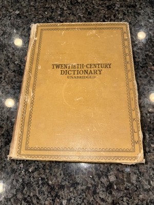 Webster's Twentieth-Century Dictionary Of The English Language 1937 Large Book