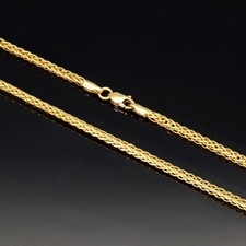Fuchsschwanzkette Goldkette Halskette 585er 14K ECHT GOLD 2,5mm 50cm NEU Kette