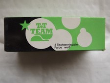 25 x 3 Tischtennisbälle  T.T Team ; weiss; R...