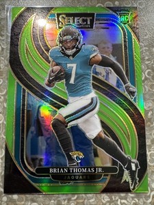 2024 Select Brian Thomas Jr Premier Level Lime Green /49 Jaguars Rookie #143 SP
