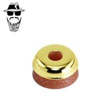 ORIGINAL LOWRIDER Gold Springer Fork Head Ring Sparkle Brown Rubber Universal.