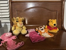 Disney / Melissa Doug Puppet Lot - Simba, Pooh, Tigger, Piglet, Pig