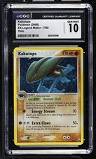 CGC 10 GEM MINT Kabutops 7/92 EX Legend Maker Holo Pokemon Card