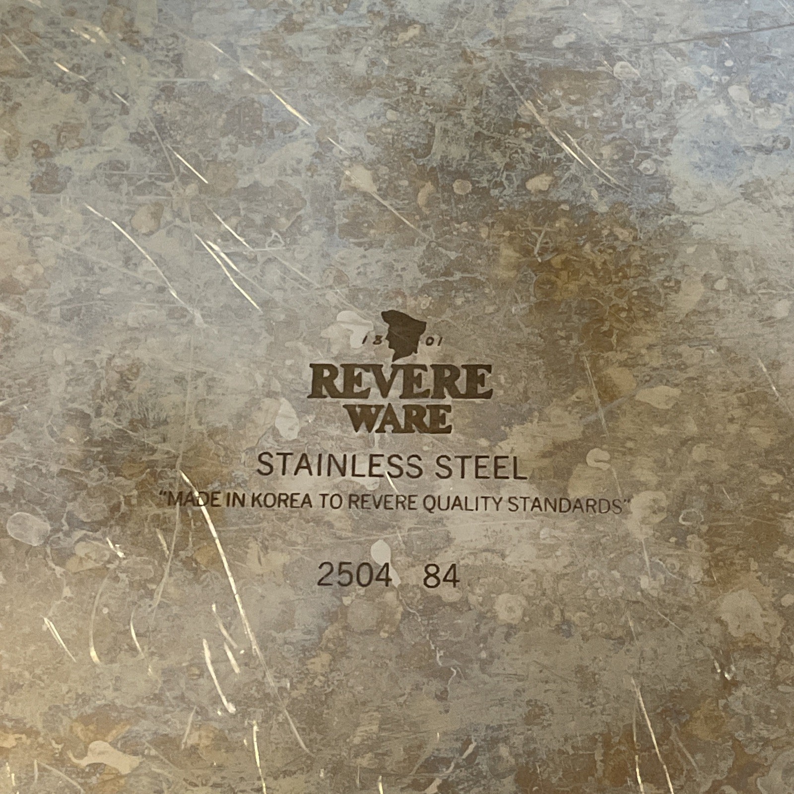 Revere Ware Turkey Roaster Roasting Pan Stainless Steel 18 x 12.5 x 7.5 2504 UVG