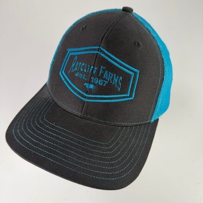 Richardson 112 Trucker Cap Herren Verstellbar Snapback Schwarz Teal Pig Farm