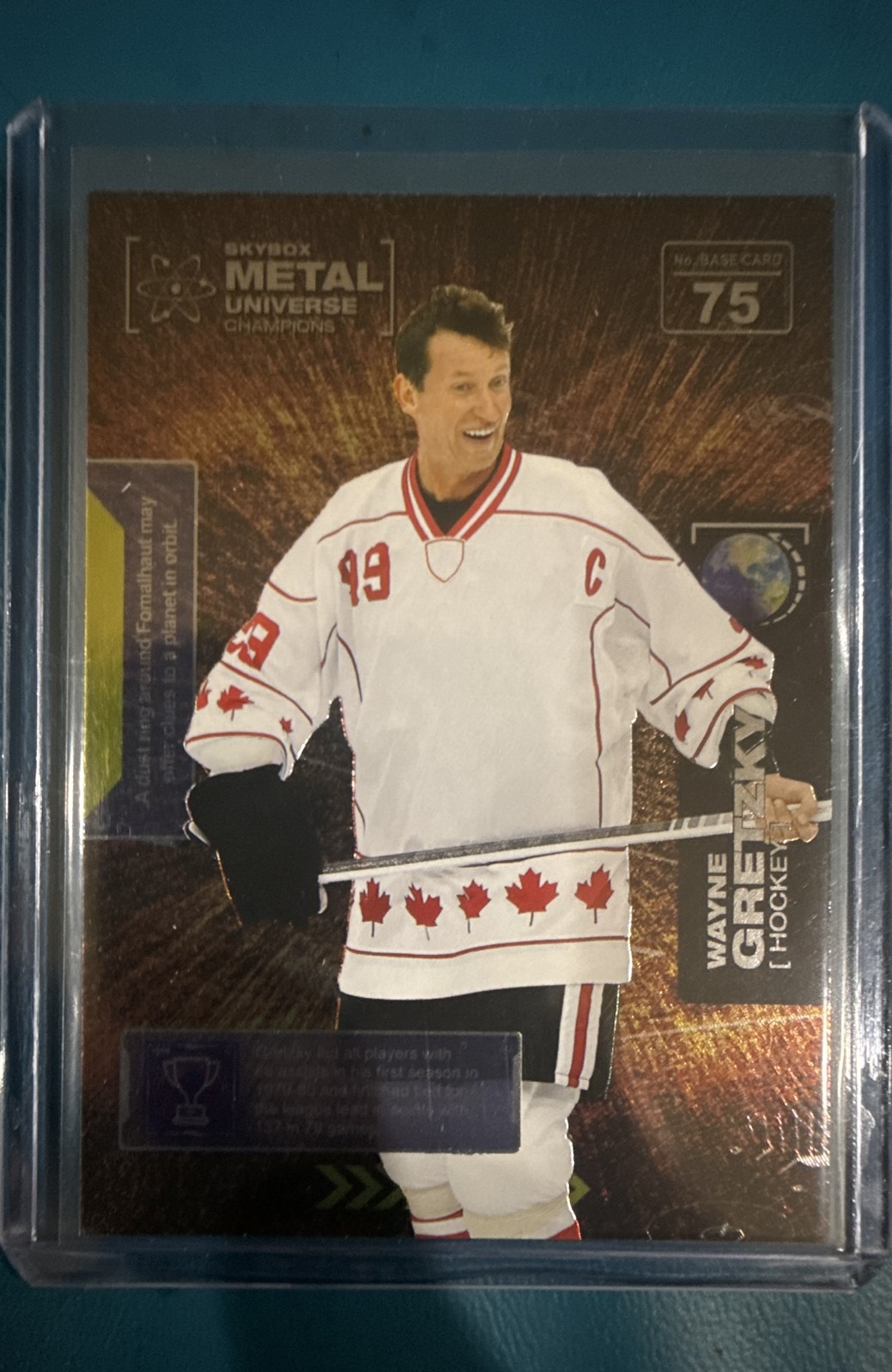 2021 Skybox Metal Universe Champions - Wayne Gretzky #75 Spectrum