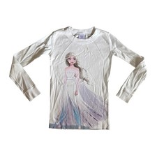 Hanna Andersson x FROZEN II White ELSA Print Long Sleeve Pajama Top 5