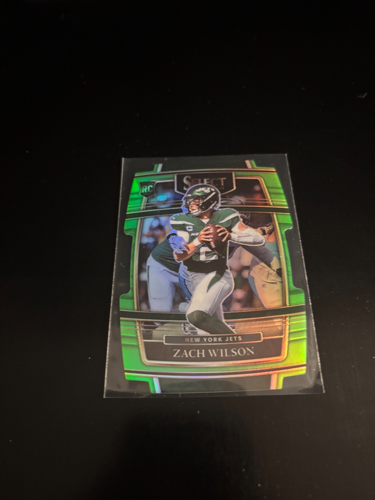 Zach Wilson 2021 Select Concourse Green Prizm Die Cut /349 RC Jets 44