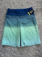 NWT Boys art class Blue to Green Ombre swim Board Shorts Size 16