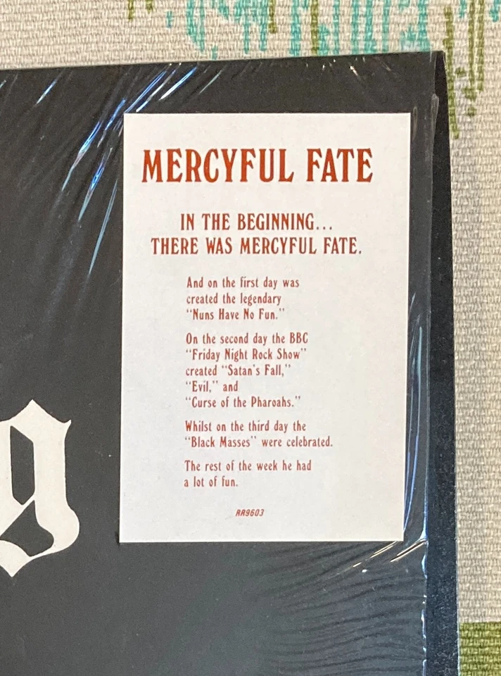 Mercyful Fate LP The Beginning 1987 Original VG+/M- - Image 3 of 4