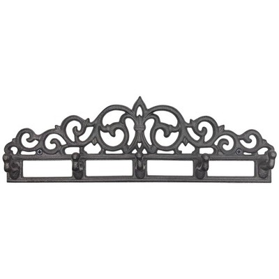 Cast Iron Wall Coat Rack with 5 Hooks, Heavy Duty Rustic Vintage Wall Mount H...