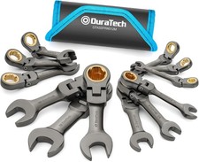 Anti Slip Flex Head Ratcheting Wrench Set Metric 12 PCS