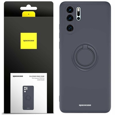 Spacecase Silikonring für Huawei P30 Pro, schwarz
