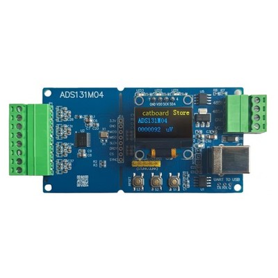 ADS131M04 Module 24 Bit Delta Sigma ADC STM32F103 Cortex-M3MCU 4-Channel OLED