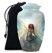 Angle Ash Container for Human Ashes 10 Inch Decorative Urns With Lids