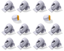 Adhesive Magnetic Cabinet Locks, Includes 12 Child Locks for Cabinets Drawers,