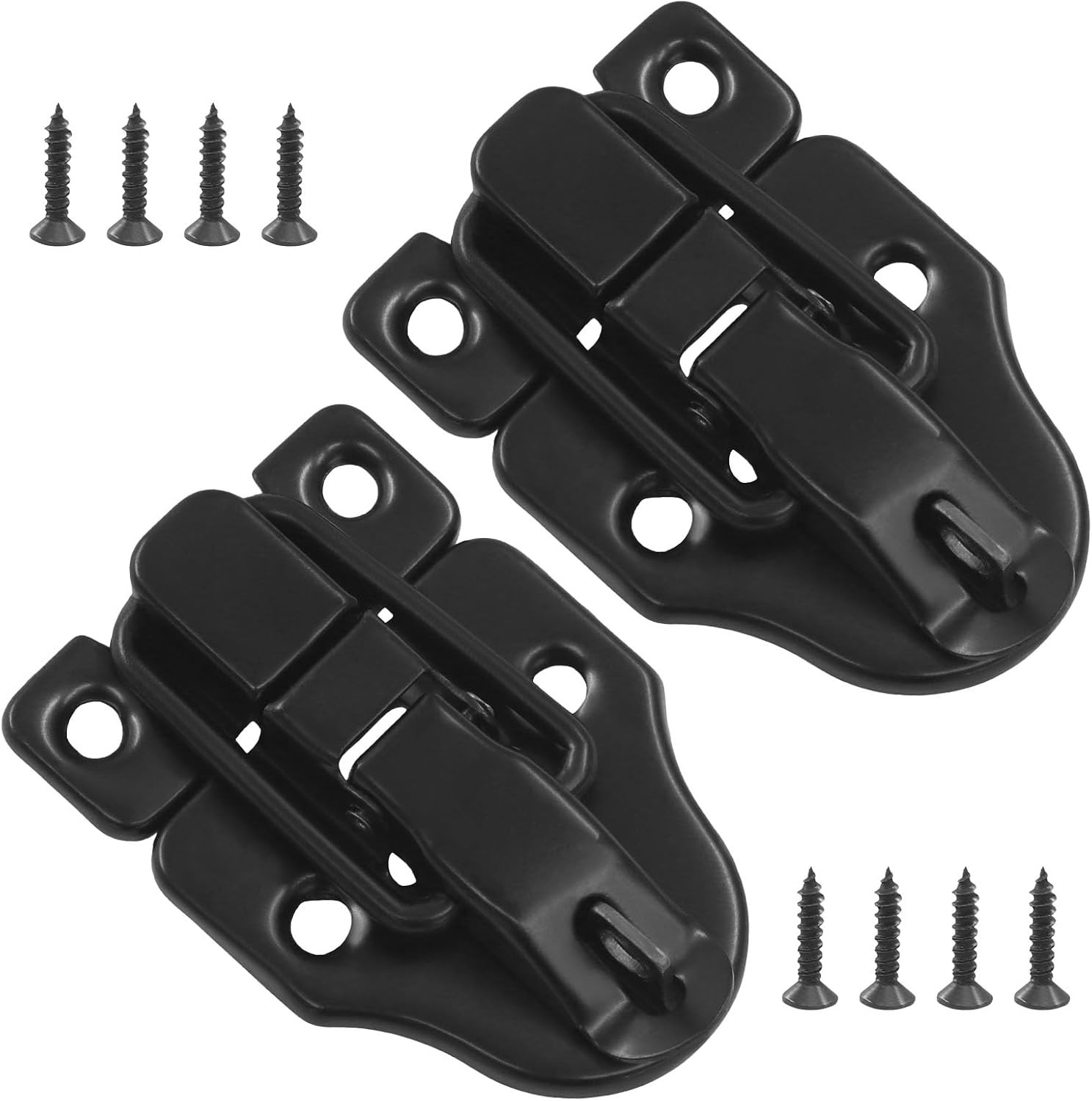 2 Pack Metal Toggle Latch, Black