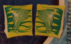 Arm Floats Inflatable Pair Armband Swim Floaties Kids age 3-6 Fish Whale Teal  — photo 3
