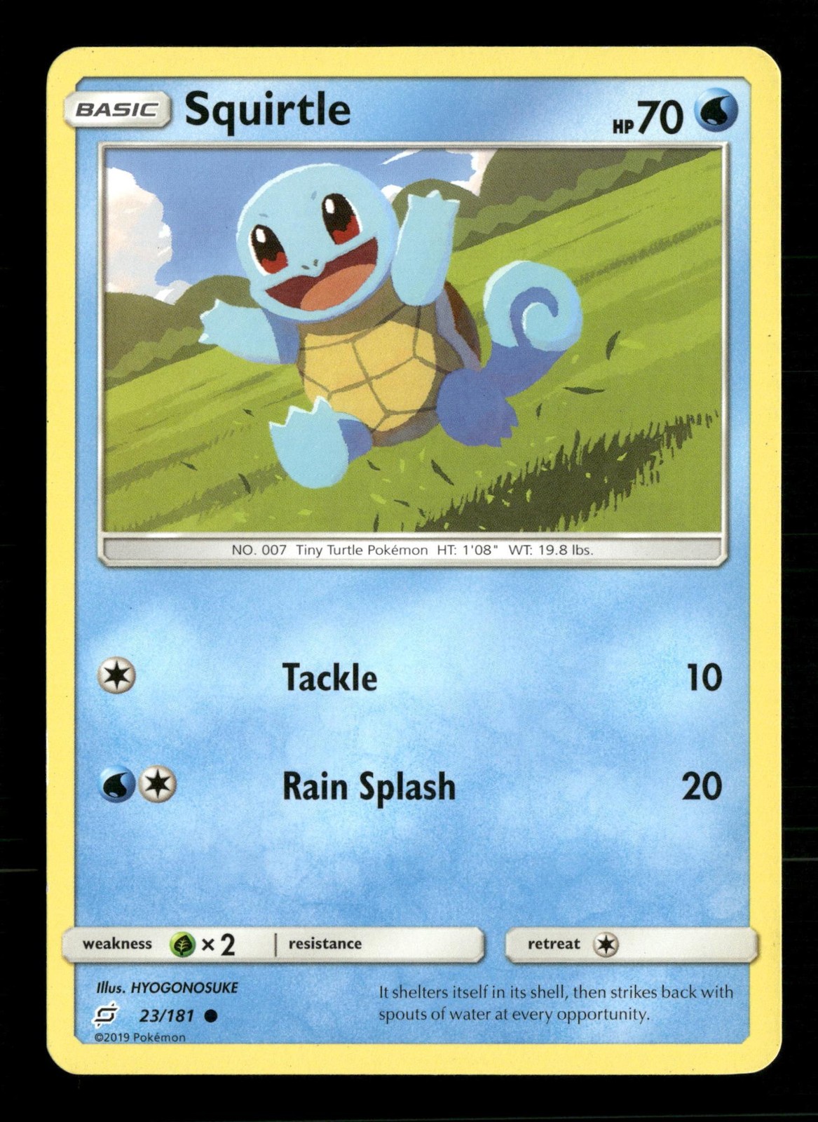 Squirtle Team Up 23/181 Pokemon Heavily Played HYOGONOSUKE