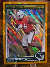 2024 Score - Rookies Leonard Taylor III #396 Lava /630 (RC) New York Jets ROOKIE