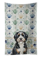 Bernedoodle Coastal Sea Glass Kitchen Towel