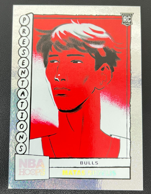 Matas Buzelis 2024-25 Panini NBA Hoops Presentations SSP RC Bulls #18