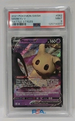 Mimikyu V graded PSA 9 for sale on eBay