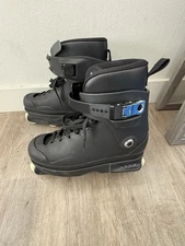 Them 909 Black Aggressive Inline Skates Mens Size M 9/10 US V4 Complete