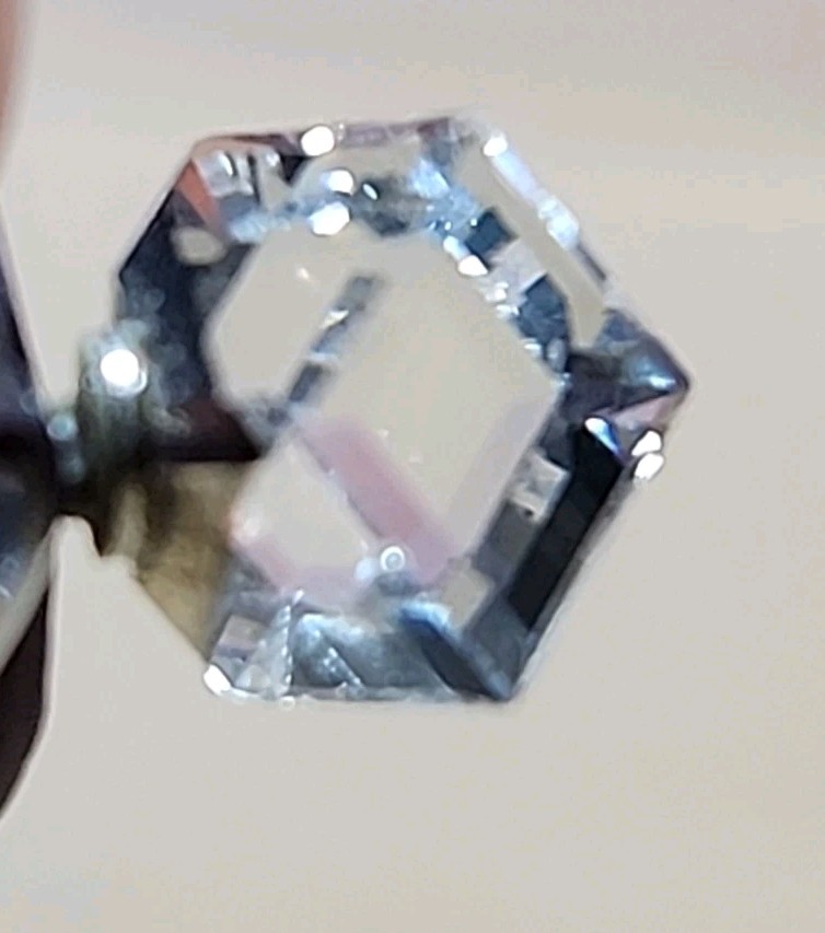 Dramatic Post Earrings W/ Side-set Square Swarovs… - image 6