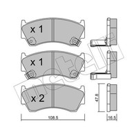 Metelli BremsbeläGe Bremsbelegsatz Vorne FüR Nissan Almera I Hatchback