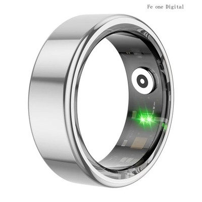 Multifunctional Sports Smart Ring Steel Case Health Monitoring Water Resistance