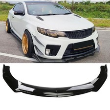 Glossy Black Front Bumper Lip Spoiler Splitter Body Kit For Kia Forte Koup 10-17 Glossy Black Front Bumper Lip Spoiler Splitter Body Kit For Kia Forte Koup 10-17