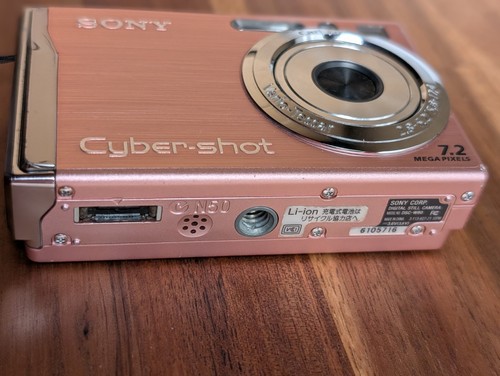 Japanese Only Sony Cyber-shot DSC-W80 DigitalCamera 7.2MP 3X Zoom pink Near Mint - Picture 5 of 11